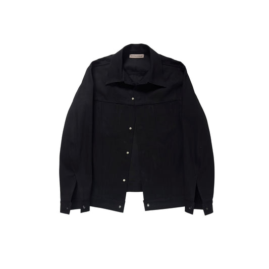 Black denim jacket