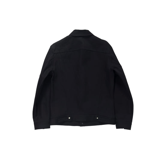 Black denim jacket